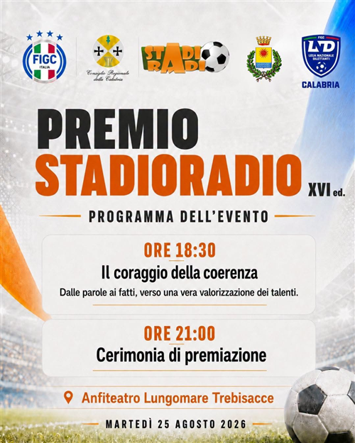 Premio Stadioradio 2026 - M...