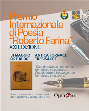 Premio Internazionale di Poesia “Roberto Farina” – XXI Edizione